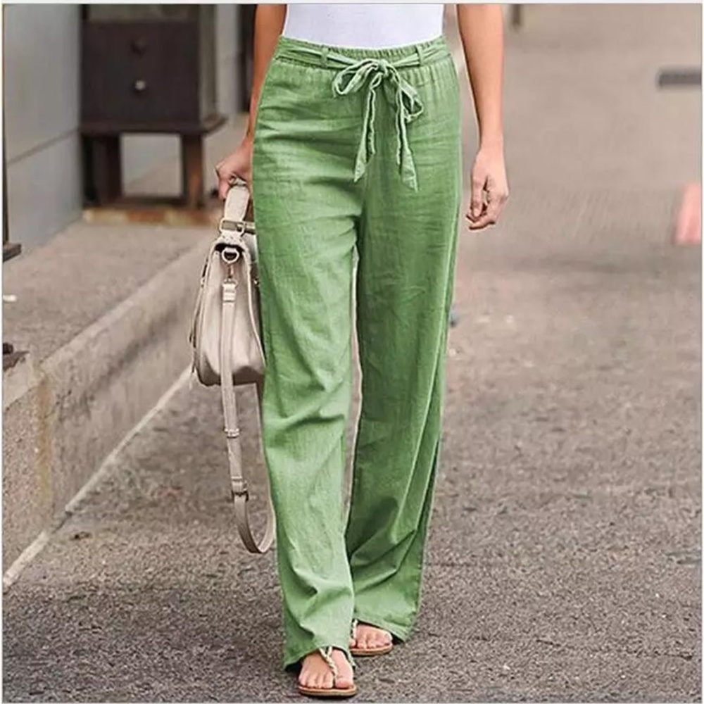 Women's Green Drawstring Pants
